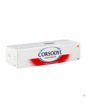 Corsodyl 10mg/g gel dentaire tube  50g