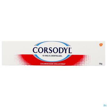 Corsodyl 10mg/g gel dentaire tube  50g