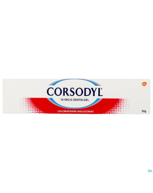 Corsodyl 10mg/g gel dentaire tube  50g