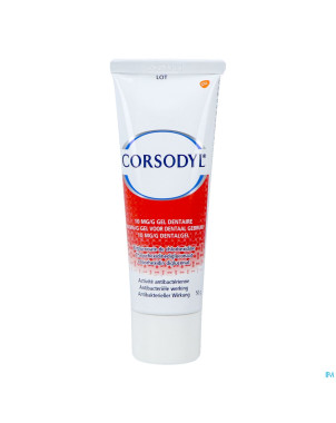 Corsodyl 10mg/g gel dentaire tube  50g