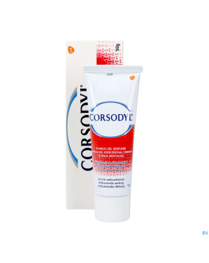Corsodyl 10mg/g gel dentaire tube  50g