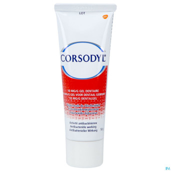 Corsodyl 10mg/g gel dentaire tube  50g