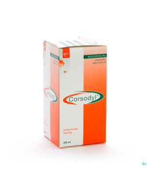 Corsodyl 2mg/ml sol bain bouche 200ml