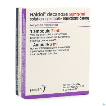 Haldol decanoas amp 1 x 3 ml 50 mg/ml