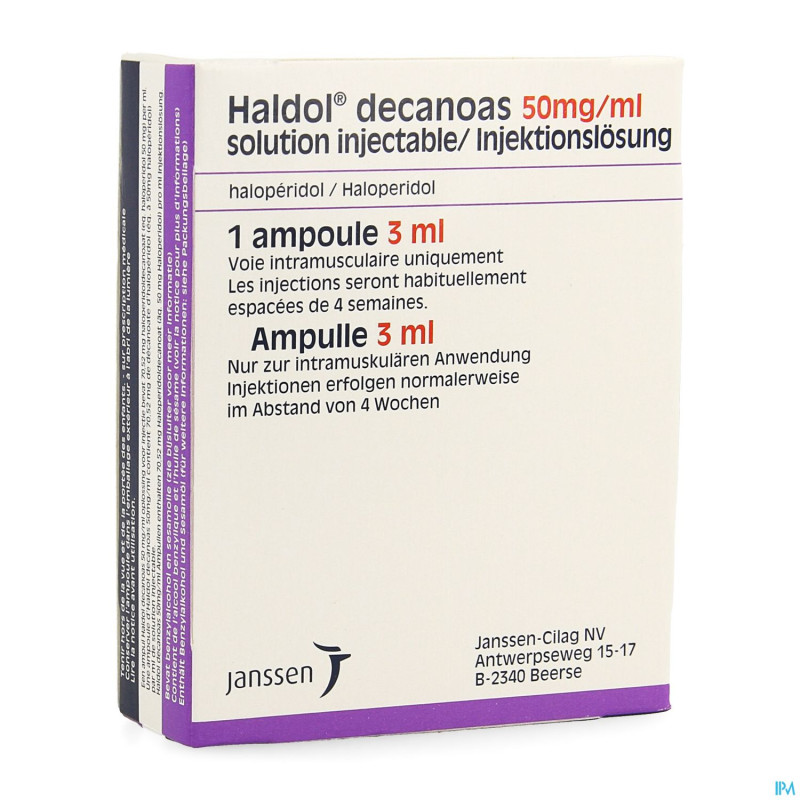 Haldol decanoas amp 1 x 3 ml 50 mg/ml