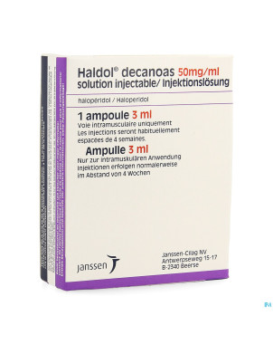 Haldol decanoas amp 1 x 3 ml 50 mg/ml