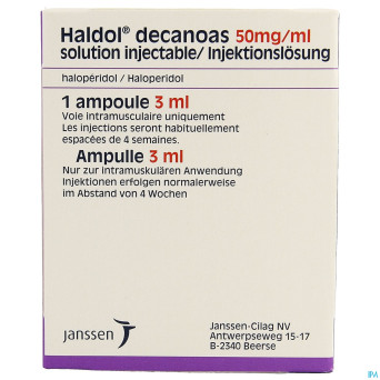 Haldol decanoas amp 1 x 3 ml 50 mg/ml