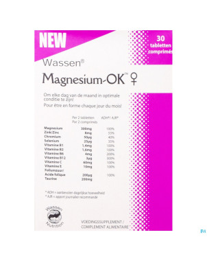 Magnesium ok femme    comp 30 6172
