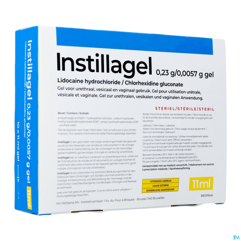 Instillagel melisana  10 x 11 ml