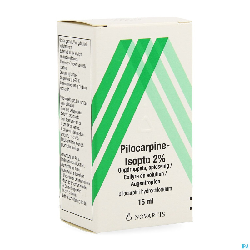 Pilocarpine-isopto 2 % collyre 15ml