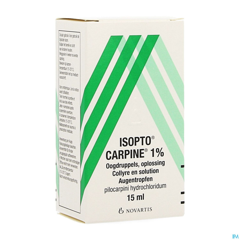Pilocarpine-isopto 1 % collyre 15ml