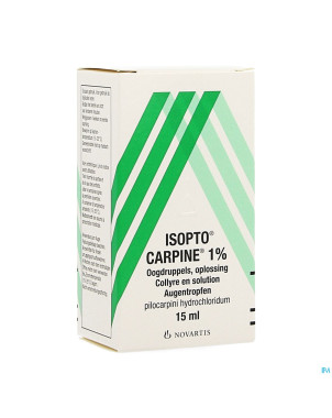 Pilocarpine-isopto 1 % collyre 15ml