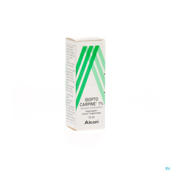 Pilocarpine-isopto 1 % collyre 15ml