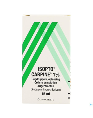 Pilocarpine-isopto 1 % collyre 15ml