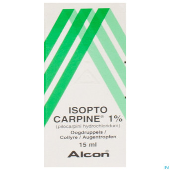 Pilocarpine-isopto 1 % collyre 15ml