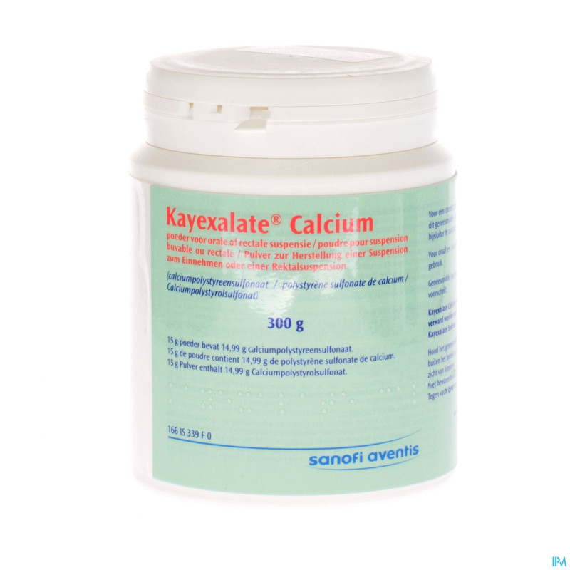 Kayexalate calcium pulv 1 x 300 g