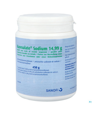 Kayexalate natrium pulv 1 x 450 g