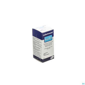 Ledertrexate 5 mg fl inj 1 x  5mg/2 ml
