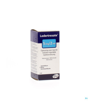 Ledertrexate 5 mg fl inj 1 x  5mg/2 ml