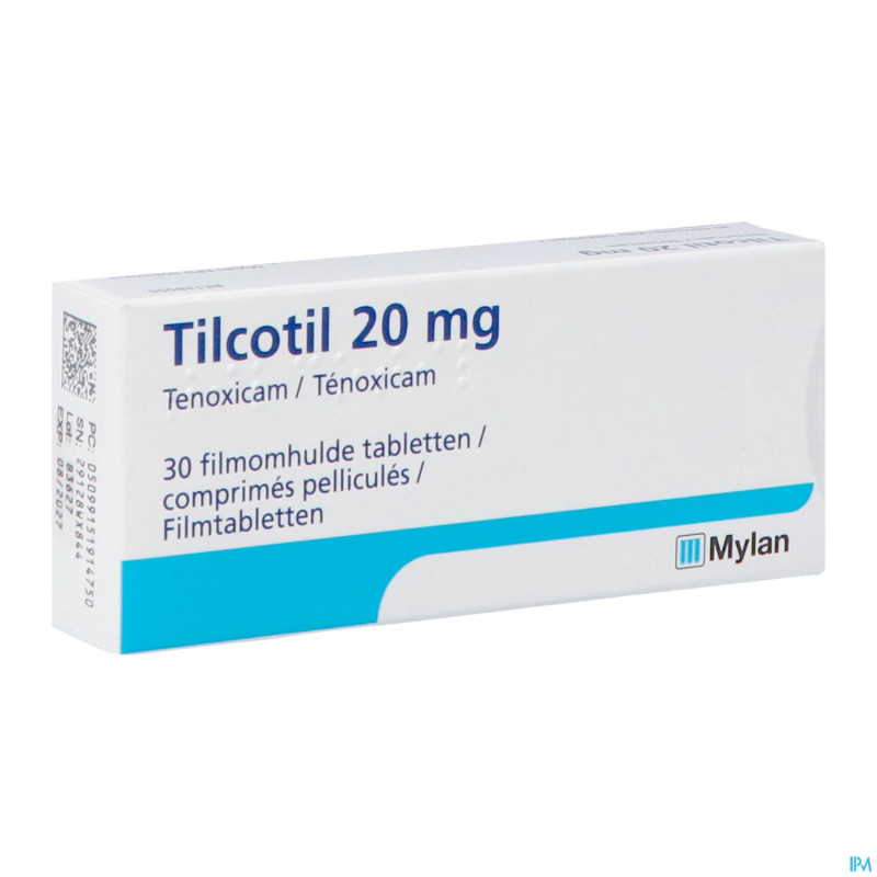 Tilcotil comp sec  30 x 20 mg