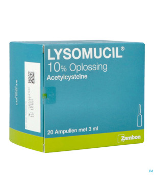 Lysomucil 10% amp 20 x 300 mg/3 ml