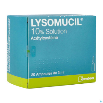 Lysomucil 10% amp 20 x 300 mg/3 ml