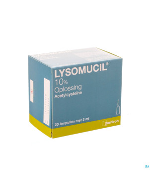 Lysomucil 10% amp 20 x 300 mg/3 ml