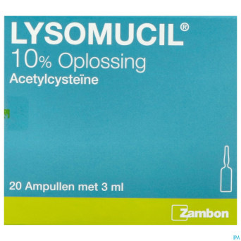 Lysomucil 10% amp 20 x 300 mg/3 ml