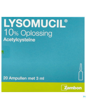 Lysomucil 10% amp 20 x 300 mg/3 ml