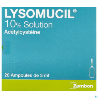 Lysomucil 10% amp 20 x 300 mg/3 ml