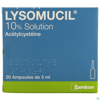 Lysomucil 10% amp 20 x 300 mg/3 ml