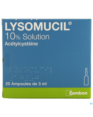 Lysomucil 10% amp 20 x 300 mg/3 ml