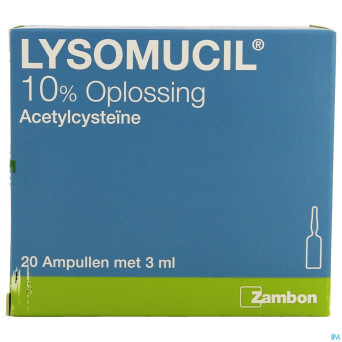 Lysomucil 10% amp 20 x 300 mg/3 ml