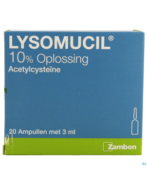 Lysomucil 10% amp 20 x 300 mg/3 ml