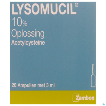 Lysomucil 10% amp 20 x 300 mg/3 ml