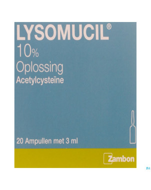 Lysomucil 10% amp 20 x 300 mg/3 ml