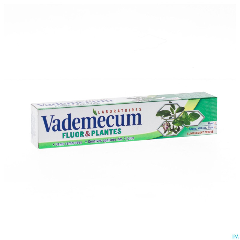 Vademecum dentifrice fluor+plantes 75ml