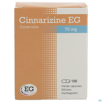 Cinnarizine eg caps  100 x 75 mg