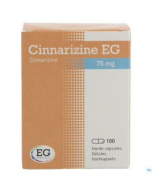 Cinnarizine eg caps  100 x 75 mg