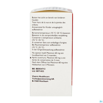 Mestinon drag 150 x 60 mg