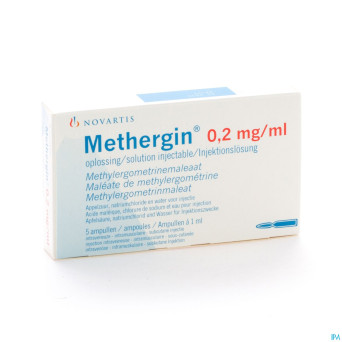 Methergin amp 5 x 0,2 mg/1 ml