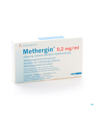Methergin amp 5 x 0,2 mg/1 ml