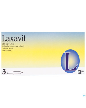 Laxavit micro enema inj  3x12ml