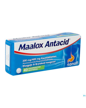 Maalox antacid 200/400 comp  40