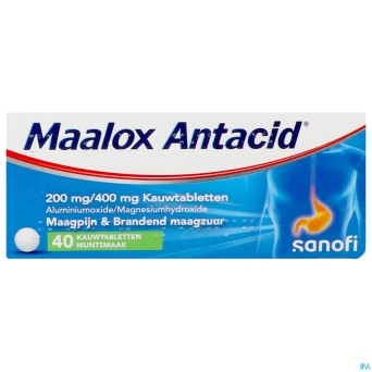 Maalox antacid 200/400 comp  40