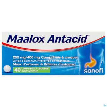 Maalox antacid 200/400 comp  40
