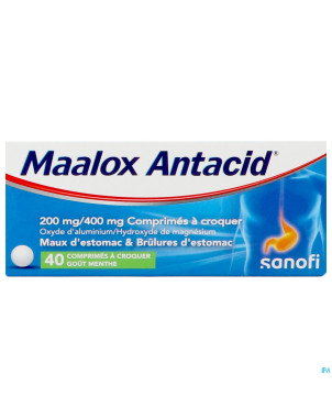 Maalox antacid 200/400 comp  40