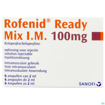 Rofenid ready mix amp 6 x 100mg/2ml
