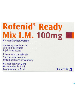 Rofenid ready mix amp 6 x 100mg/2ml