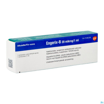 Engerix b 20 ser im 1 ml